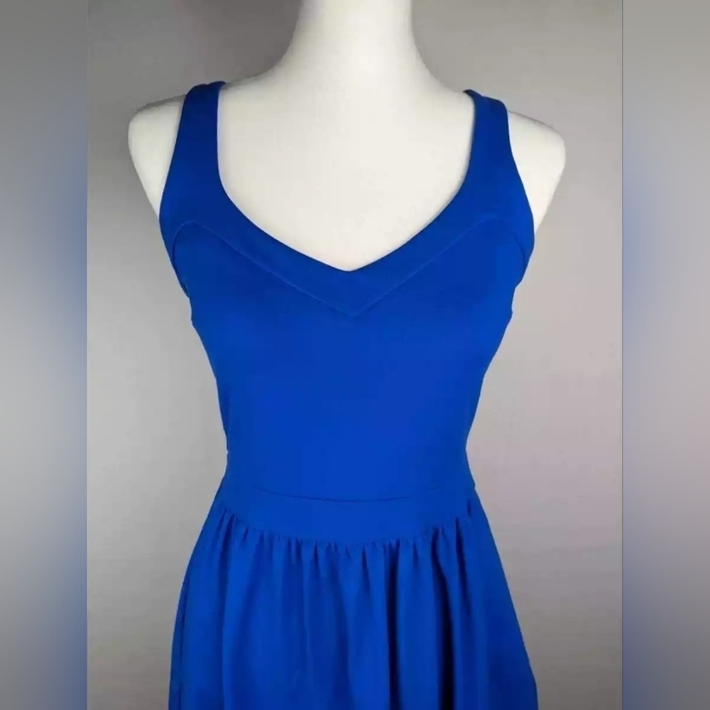 Royal Blue Sleeveless Dress - Picture 2 of 10